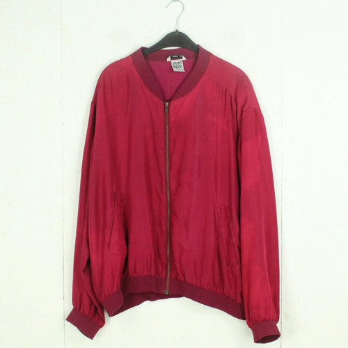 Vintage Seidenblouson Gr. L rot Seide Blouson