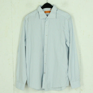 Second Hand CARLO CORINTO Hemd Gr. M weiß blau grau kariert(*)