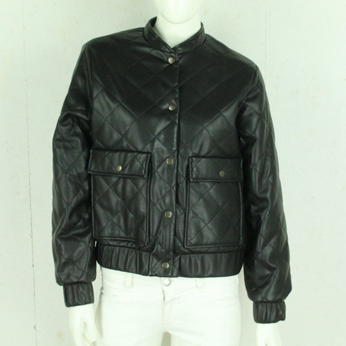 Second Hand LINDEX Jacke Gr. S schwarz Kunstleder (*)