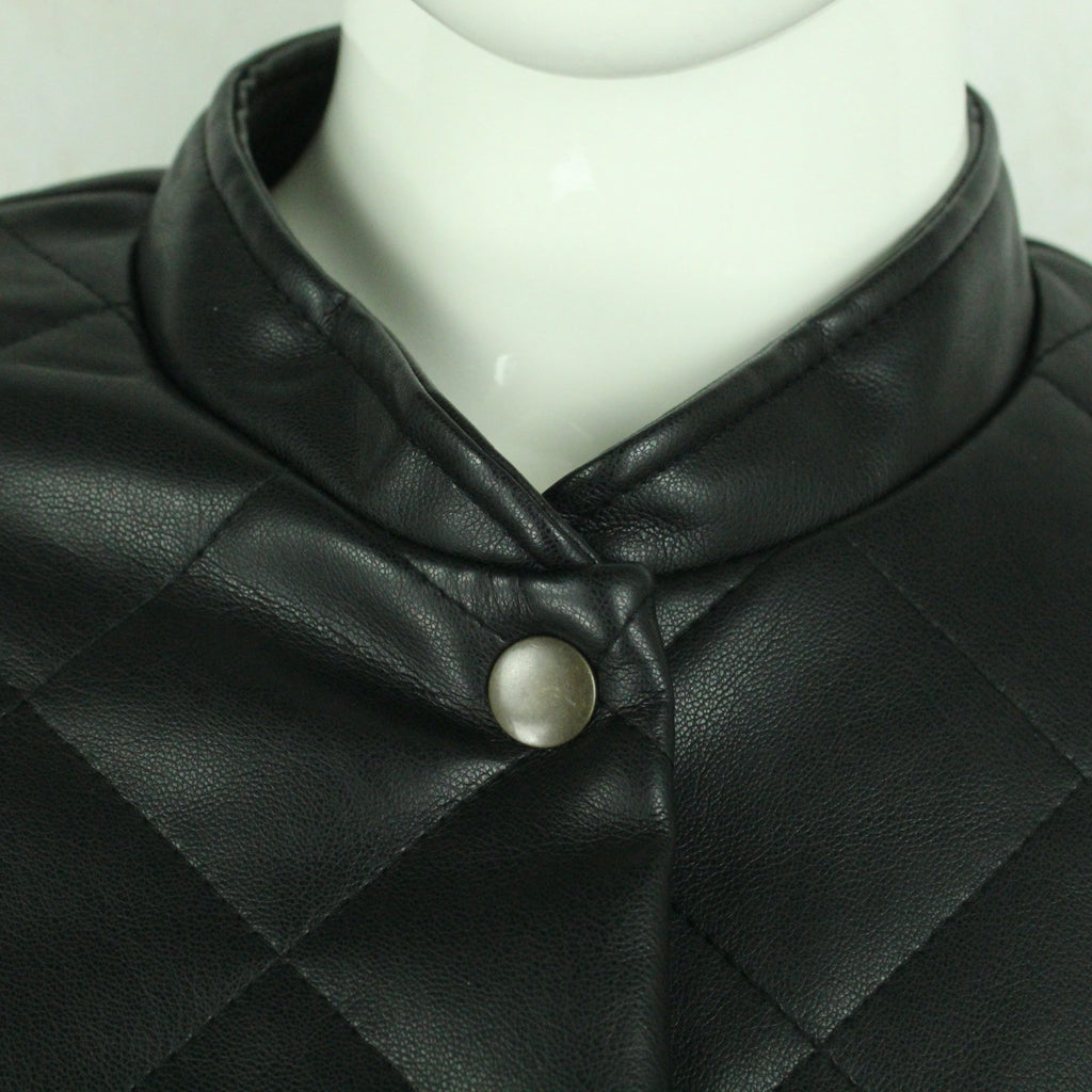Second Hand LINDEX Jacke Gr. S schwarz Kunstleder (*)