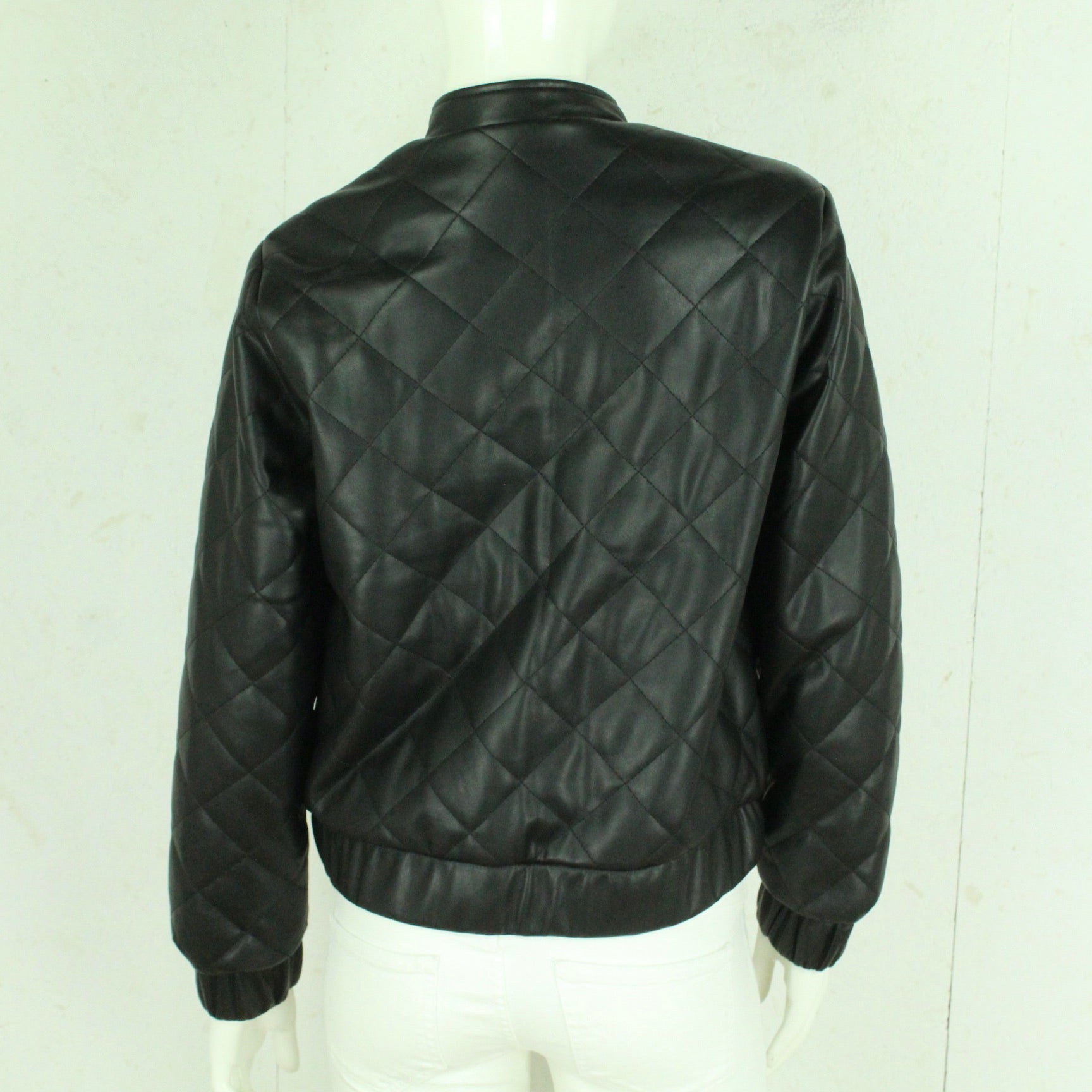 Second Hand LINDEX Jacke Gr. S schwarz Kunstleder (*)