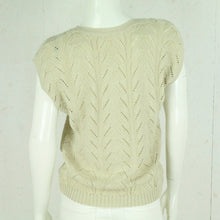 Laden Sie das Bild in den Galerie-Viewer, Vintage Pullunder mit Wolle Gr. L beige Strick