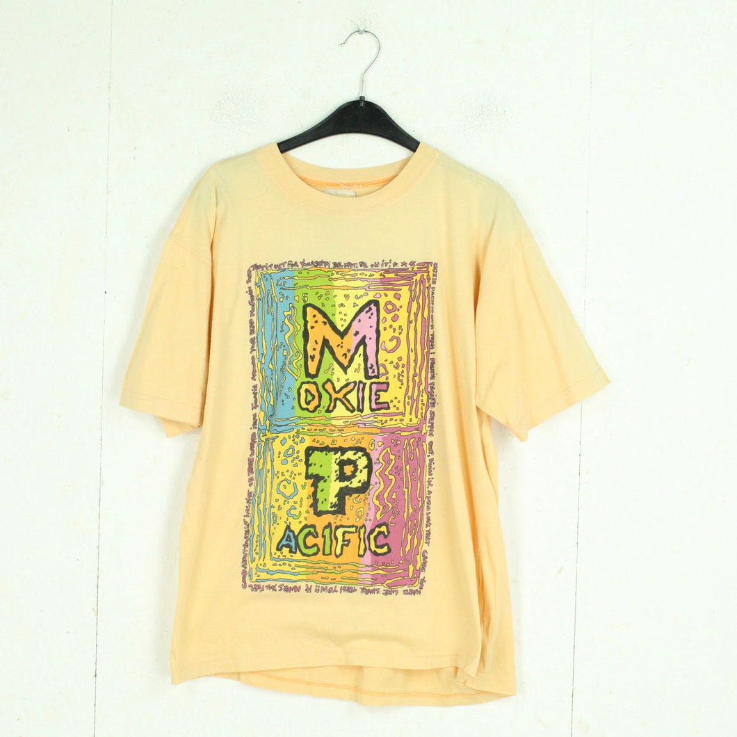 Vintage T-Shirt Gr. M apricot mit print