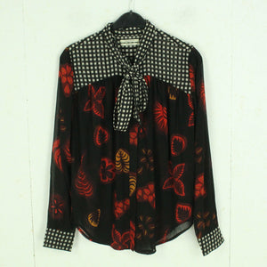 Second Hand SCOTCH & SODA Bluse Gr. S rot schwarz mehrfarbig geblümt kariert (*)