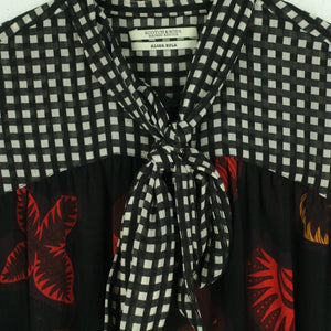 Second Hand SCOTCH & SODA Bluse Gr. S rot schwarz mehrfarbig geblümt kariert (*)