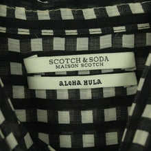 Laden Sie das Bild in den Galerie-Viewer, Second Hand SCOTCH &amp; SODA Bluse Gr. S rot schwarz mehrfarbig geblümt kariert (*)
