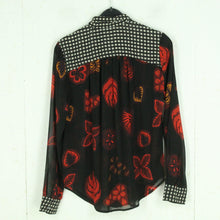 Laden Sie das Bild in den Galerie-Viewer, Second Hand SCOTCH &amp; SODA Bluse Gr. S rot schwarz mehrfarbig geblümt kariert (*)