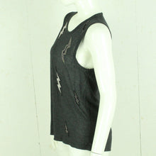 Laden Sie das Bild in den Galerie-Viewer, Second Hand ZADIG &amp; VOLTAIRE Top Gr. S grau Blitze (*)