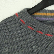 Laden Sie das Bild in den Galerie-Viewer, Vintage Pullover Gr. L mehrfarbig Crazy Pattern Strick