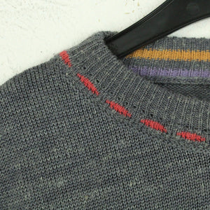 Vintage Pullover Gr. L mehrfarbig Crazy Pattern Strick