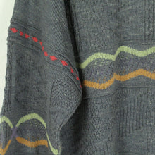 Laden Sie das Bild in den Galerie-Viewer, Vintage Pullover Gr. L mehrfarbig Crazy Pattern Strick