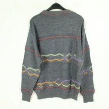 Laden Sie das Bild in den Galerie-Viewer, Vintage Pullover Gr. L mehrfarbig Crazy Pattern Strick