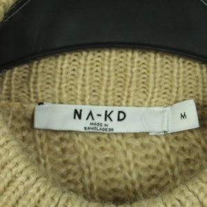 Second Hand NA-KD Pullover Gr. M beige uni Strick (*)