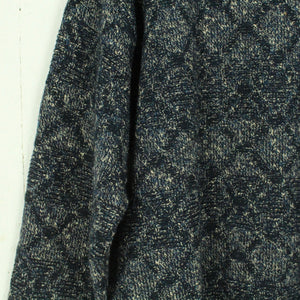 Vintage Pullover mit Wolle Gr. L mehrfarbig Crazy Pattern Strick
