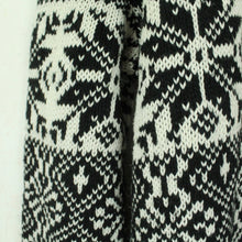 Laden Sie das Bild in den Galerie-Viewer, Vintage Pullover mit Wolle Gr. L schwarz weiß Crazy Pattern Strick