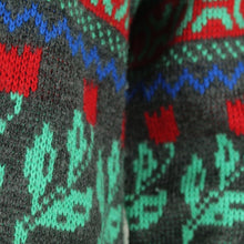 Laden Sie das Bild in den Galerie-Viewer, Vintage Pullover Gr. L bunt Crazy Pattern Strick