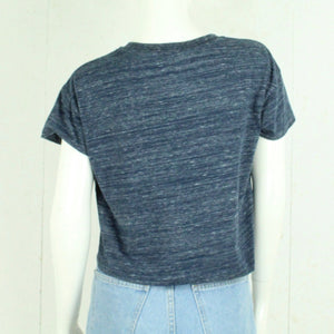 Second Hand CHAMPION T-Shirt Gr. XL blau-meliert weiß cropped (*)