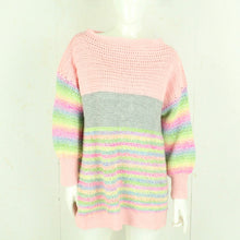 Laden Sie das Bild in den Galerie-Viewer, Vintage Pullover Gr. L bunt gestreift Strick