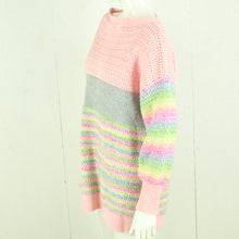 Laden Sie das Bild in den Galerie-Viewer, Vintage Pullover Gr. L bunt gestreift Strick