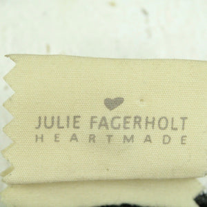 Second Hand JULIA FAGERHOLT T-Shirt mit Seide Gr. S schwarz weiß gemustert (*)