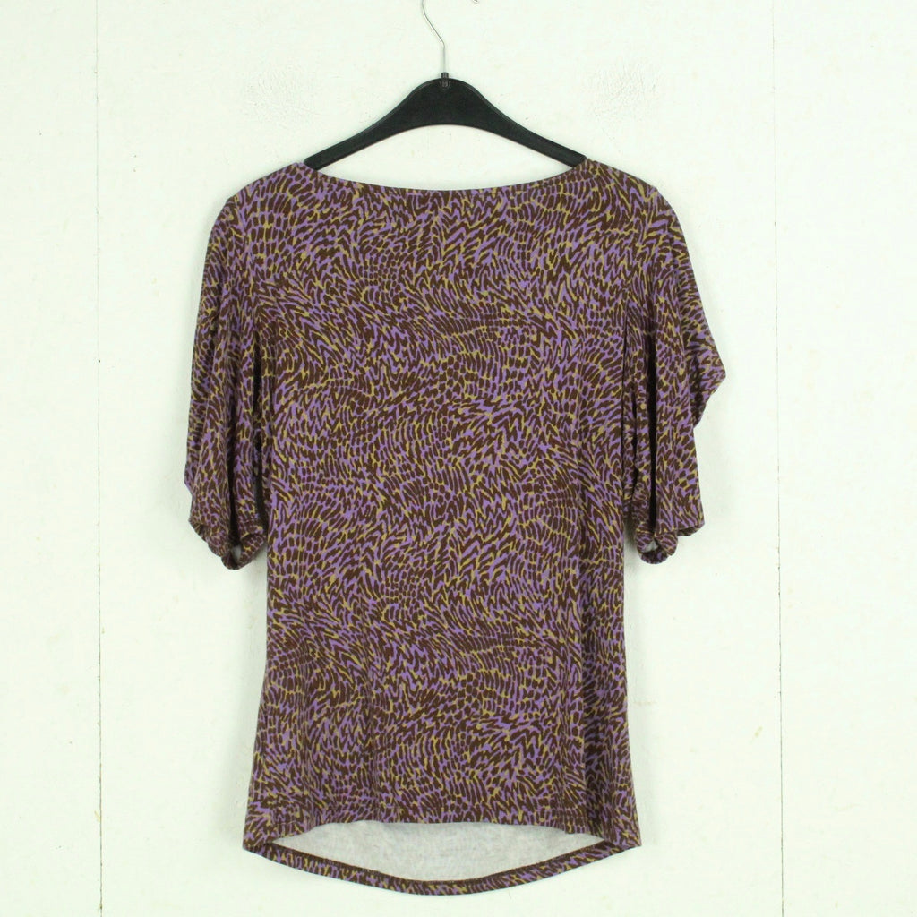 Second Hand MICHAEL M. KORS T-Shirt Gr. M lila braun beige gemustert (*)