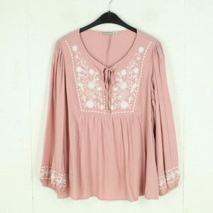 Second Hand RUSTTYDUSTTY Bluse Gr. XL pink geblümt bestickt (*)