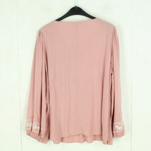 Laden Sie das Bild in den Galerie-Viewer, Second Hand RUSTTYDUSTTY Bluse Gr. XL pink geblümt bestickt (*)
