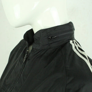 Vintage ADIDAS Regenjacke Gr. M schwarz Sportswear mit Kapuze