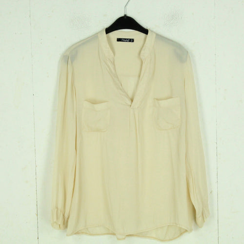Second Hand MARYLEY Bluse mit Seide Gr. M creme farbend (*)