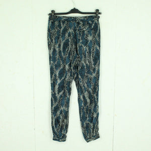 Second Hand BRUUNS BAZAAR Hose Gr. 38 blau mehrfarbig gemustert (*)