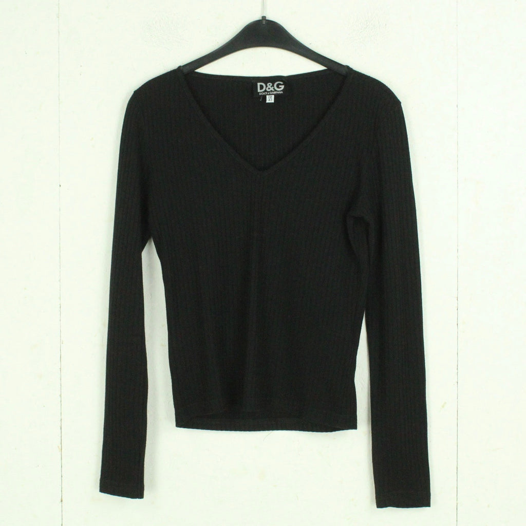 Second Hand DOLCE & GABBANA Longsleeve Gr. it. 42 (dt. 38) schwarz uni (*)