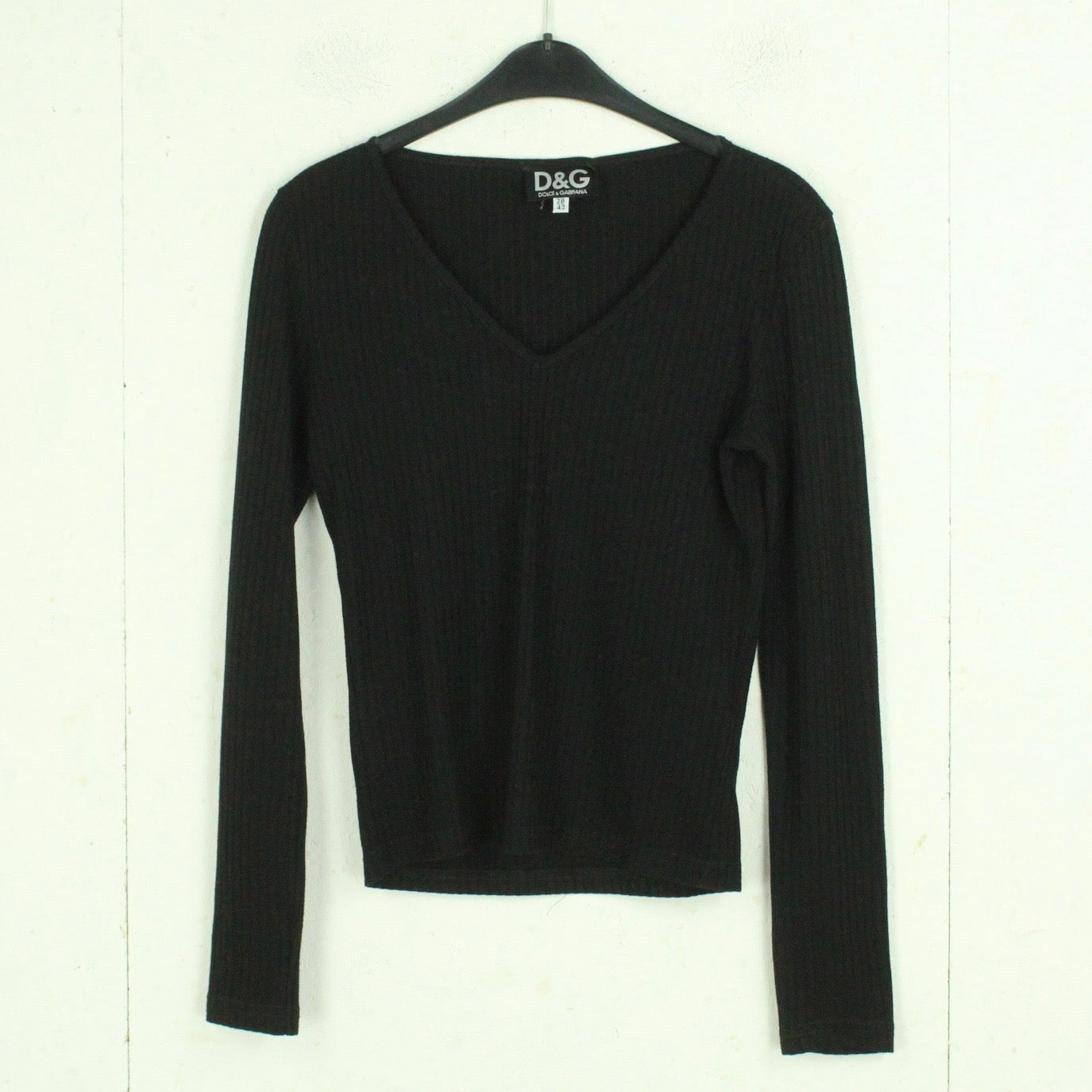 Second Hand DOLCE & GABBANA Longsleeve Gr. it. 42 (dt. 38) schwarz uni (*)