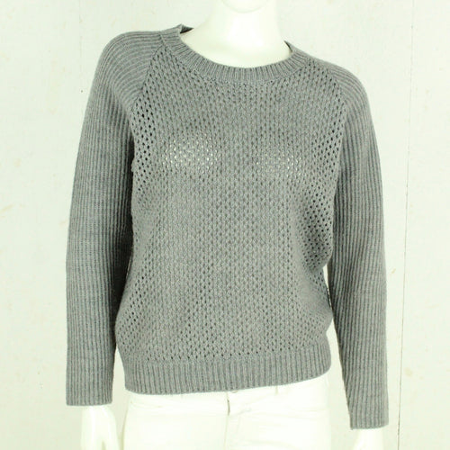 Second Hand SELECTED FEMME Pullover mit Wolle Gr. S grau uni (*)