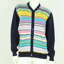 Laden Sie das Bild in den Galerie-Viewer, VINTAGE Cardigan Gr. M bunt gemustert Strickjacke