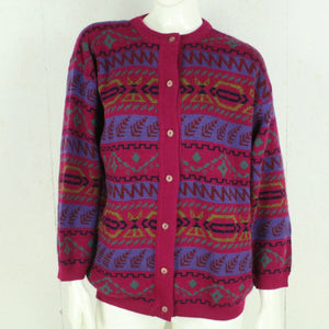 VINTAGE Cardigan Gr. M bunt gemustert Strickjacke