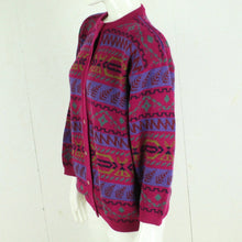 Laden Sie das Bild in den Galerie-Viewer, Vintage Cardigan Gr. M bunt gemustert Strickjacke