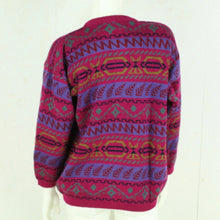 Laden Sie das Bild in den Galerie-Viewer, VINTAGE Cardigan Gr. M bunt gemustert Strickjacke