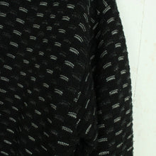 Laden Sie das Bild in den Galerie-Viewer, Vintage Jacke Gr. M schwarz weiß gemustert Strickjacke
