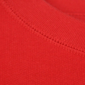 Vintage Sweatshirt Gr. M rot mit Print und Backprint