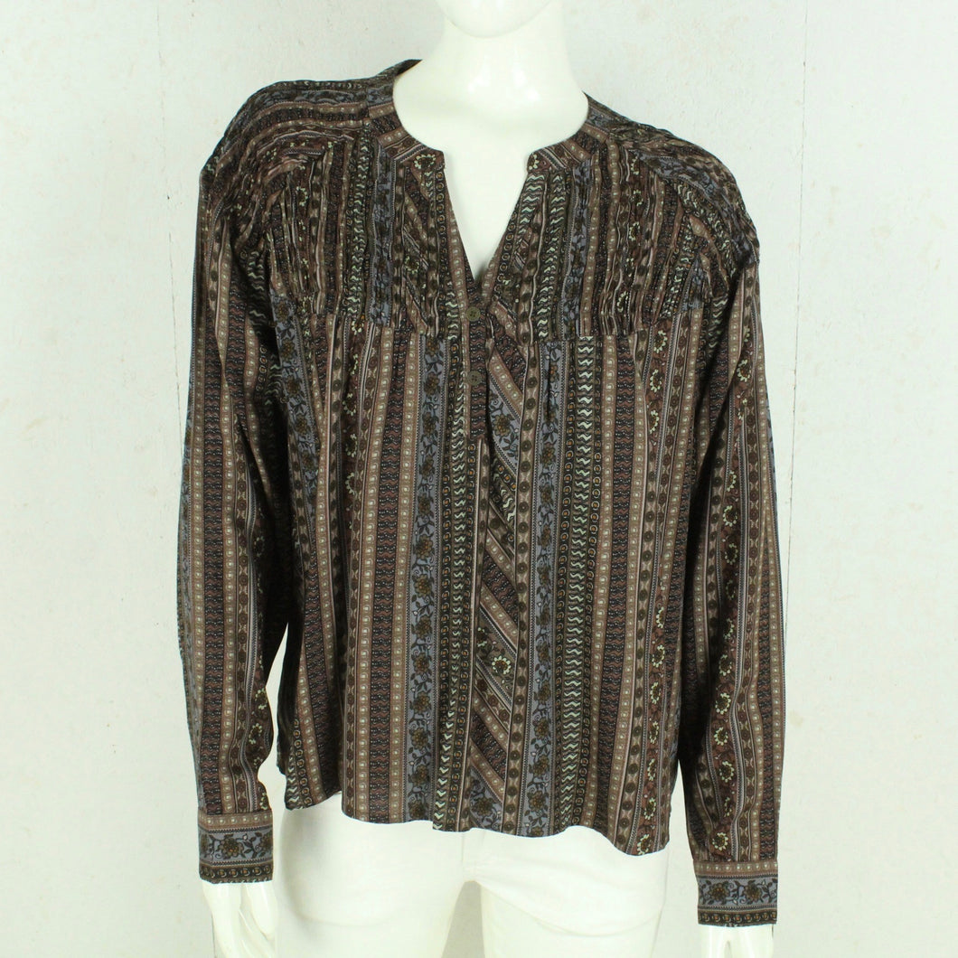 Second Hand CREAM Bluse Gr. 40 mehrfarbig gemustert (*)