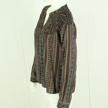 Laden Sie das Bild in den Galerie-Viewer, Second Hand CREAM Bluse Gr. 40 mehrfarbig gemustert (*)