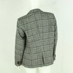 Second Hand VERA VARELLI Blazer Jacke mit Wolle Gr. 44 schwarz weiß Hahnentritt (*)