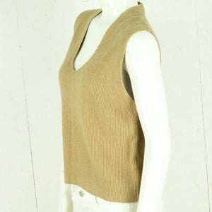 Second Hand TOM TAILOR Pullunder mit Wolle Gr. M camel uni (*)