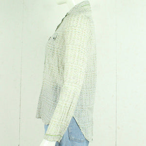 Second Hand CUSTOMMADE Bluse Gr. S grün mehrfarbig gemustert (*)