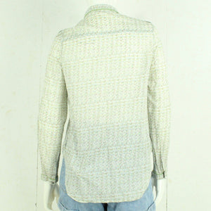 Second Hand CUSTOMMADE Bluse Gr. S grün mehrfarbig gemustert (*)