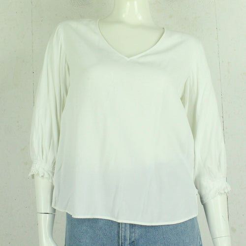 Second Hand HALLHUBER Bluse Gr. 36 weiß uni (*)