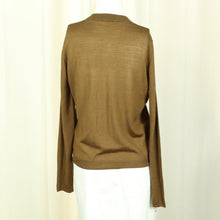Laden Sie das Bild in den Galerie-Viewer, Second Hand STELLA NOVA Cardigan Gr. L braun uni Strickjacke (*)