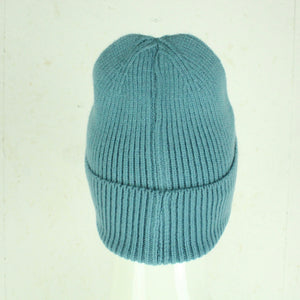 HG Beanie Strickmütze blaugrau mit Wolle & Kaschmir - Einheitsgröße NEU