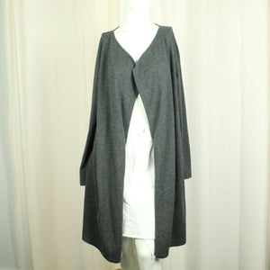Second Hand PROUDMADE Cardigan Gr. XL grau uni Strickjacke (*)