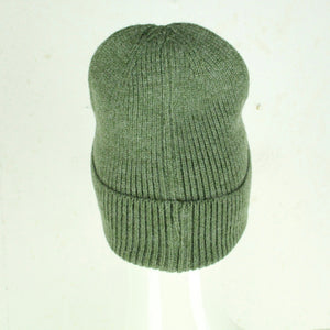 HG Beanie Strickmütze moosgrün mit Wolle & Kaschmir - Einheitsgröße NEU